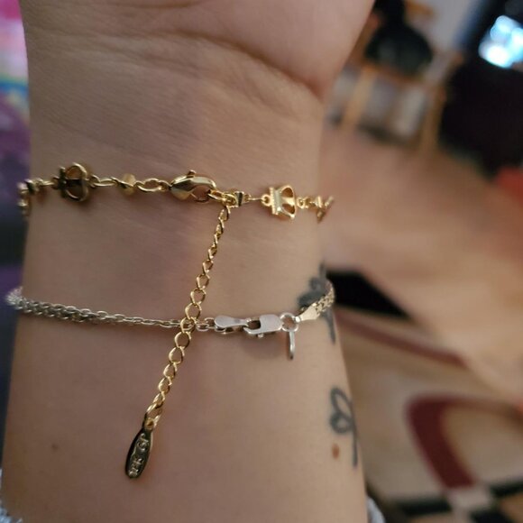 Neiman Marcus Barzel 18k Gold Elephant Ruby Red Eternal Bracelet - Picture 4 of 4